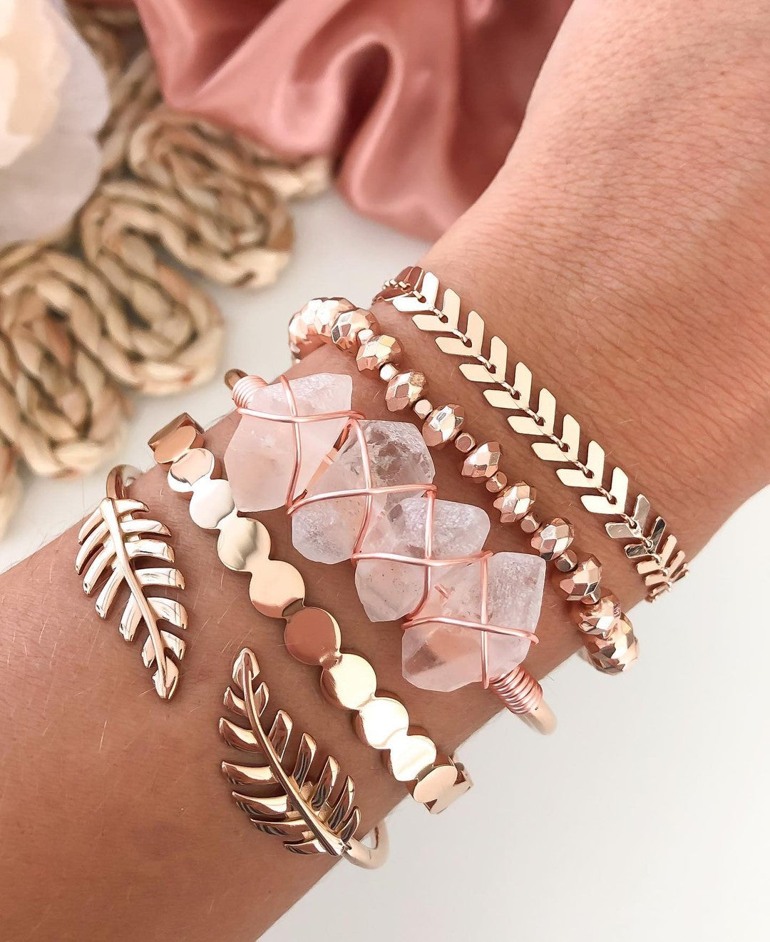 Devi Collection - Rose Gold Quartz