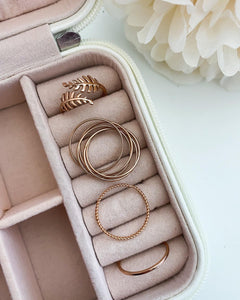 Rose Gold Myla Ring Set