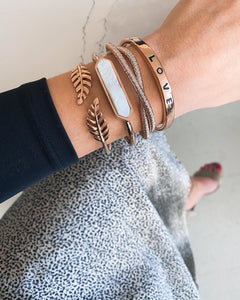 Bangle Collection - Rose Gold Quartz