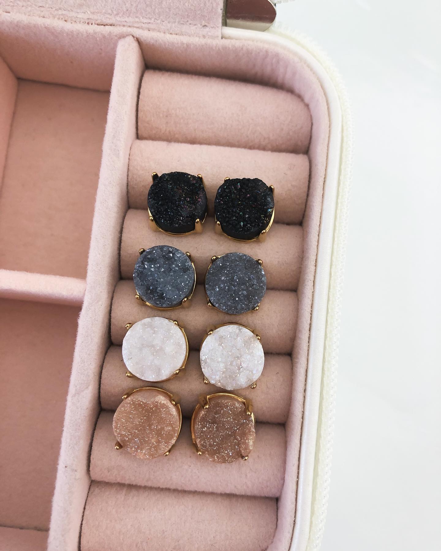 Eden Collection - Raven Quartz Stud Earrings