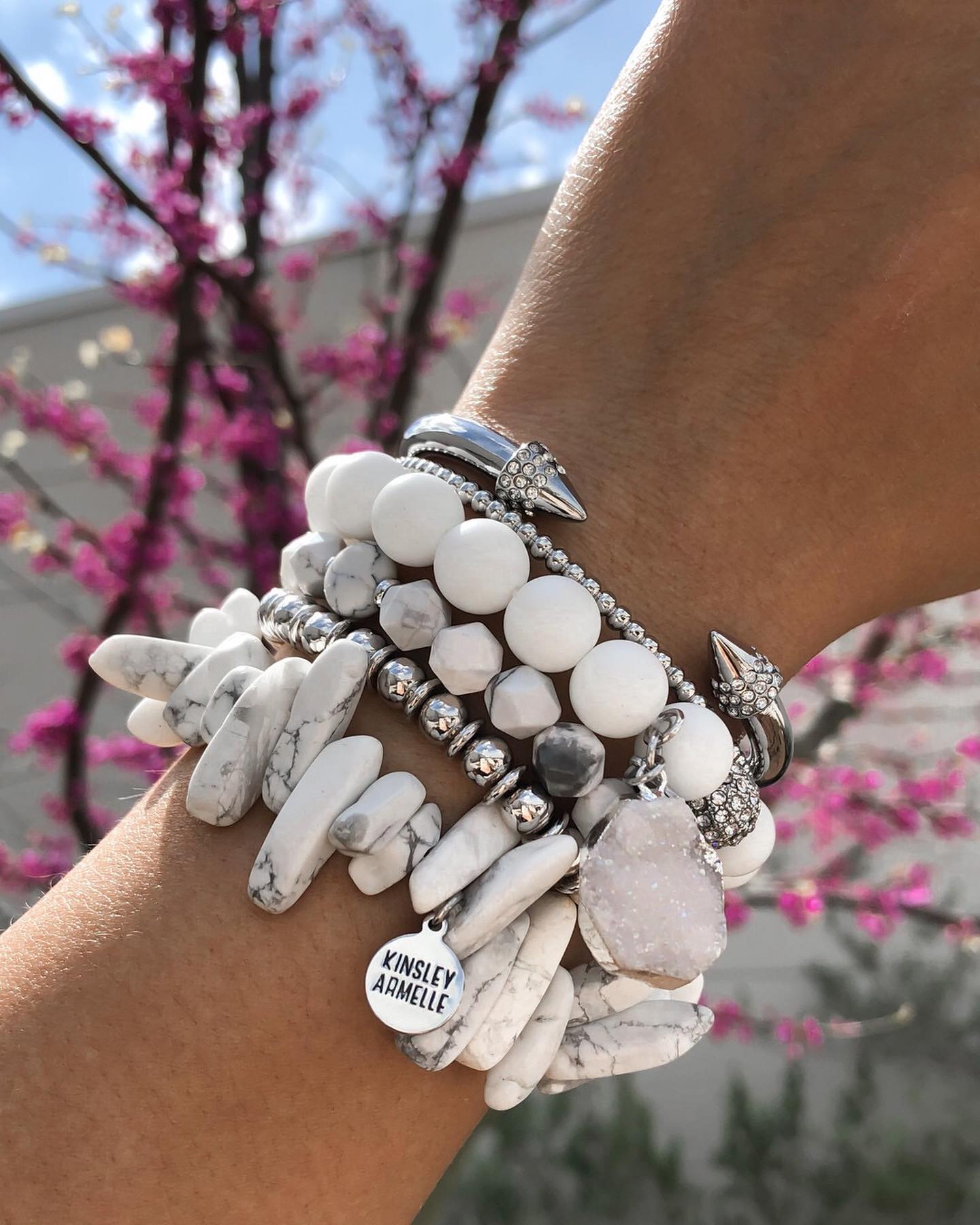 Spike Collection - Silver Bling Bracelet