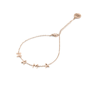 Mama Collection - Rose Gold Letter Bracelet