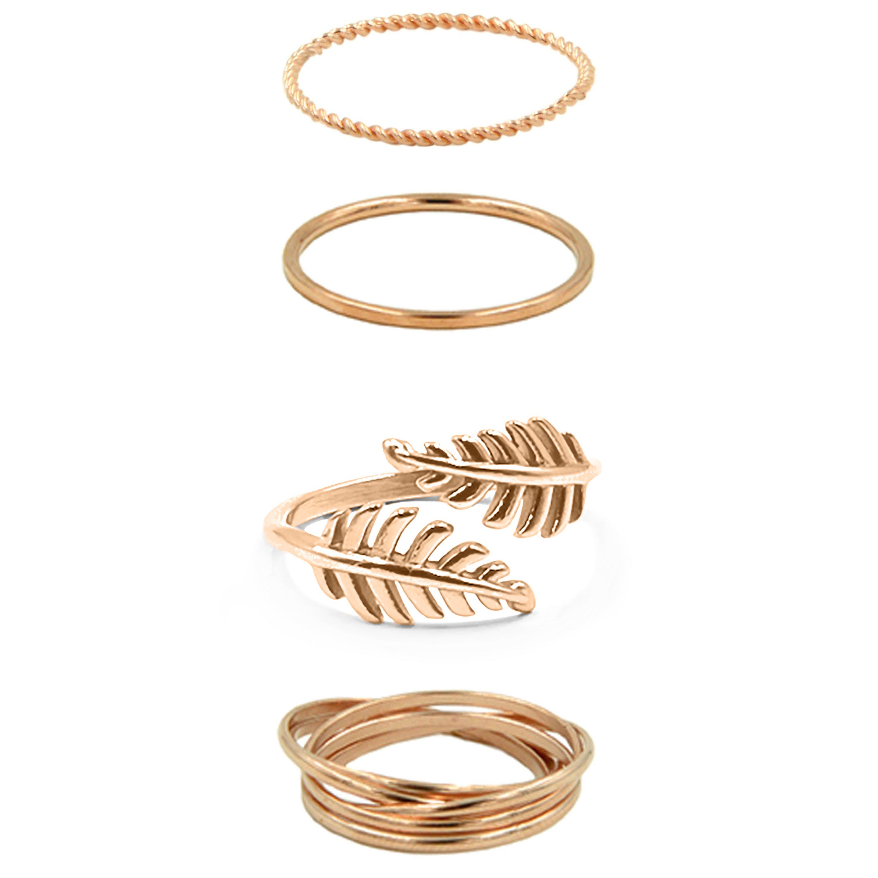 Rose Gold Myla Ring Set